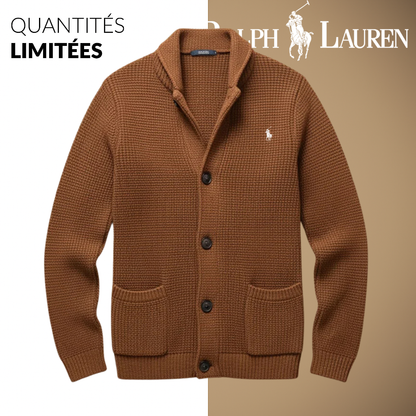 RᏞ – Cardigan en Maille de Laine Raffinée